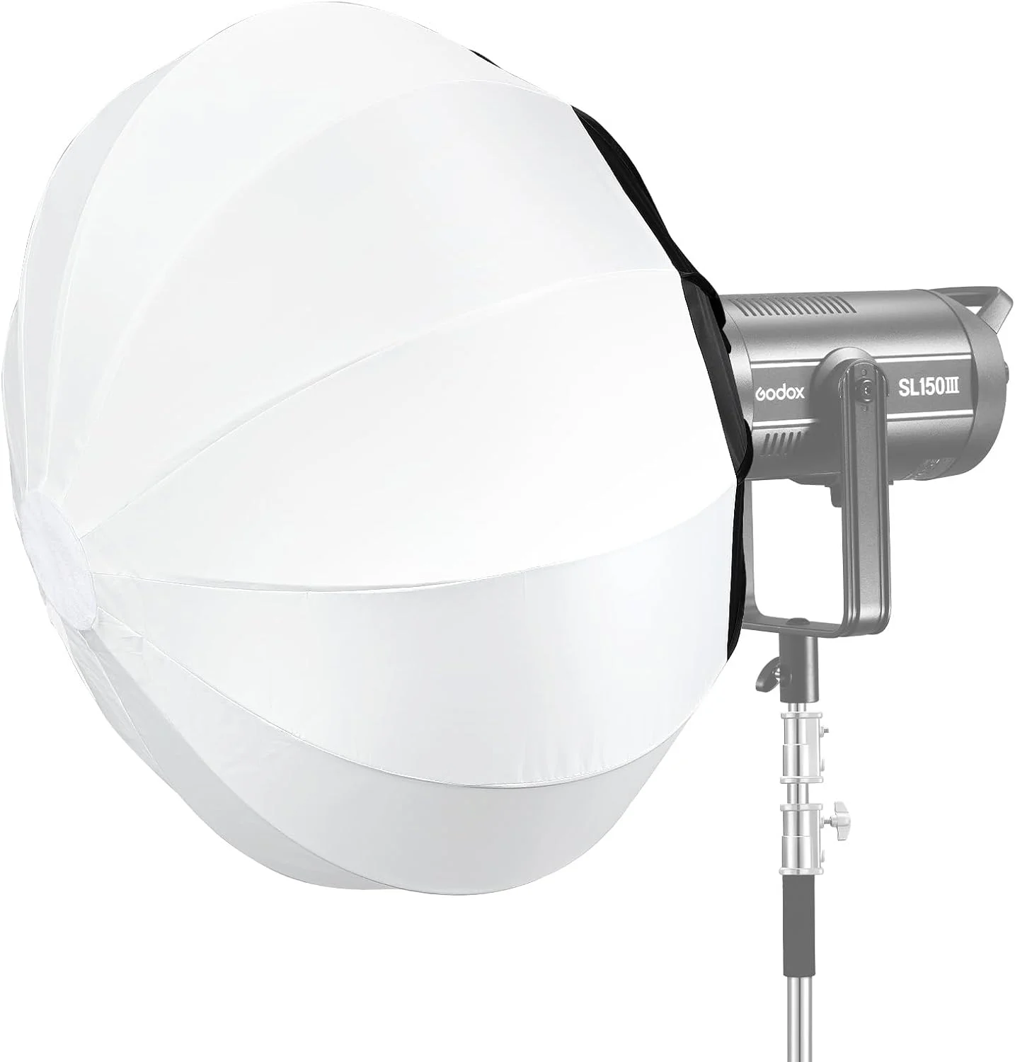 سانپو سافت باکس فانوسی تاشو، 50 سانتی‌متری، اصلاح‌کننده نور کروی قابل حمل سازگار با نور فلاش استودیویی Godox Neewer با مانت بوئنز