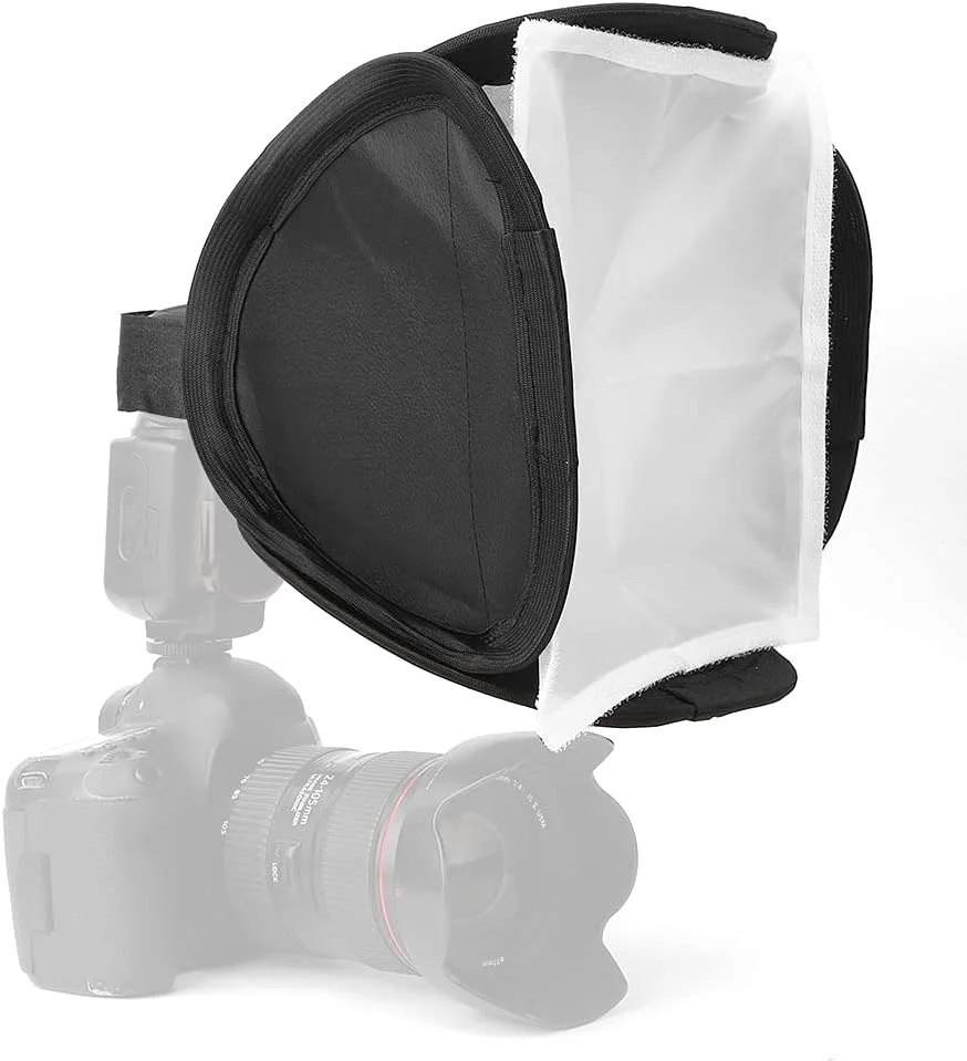 سافت باکس تاشو، سافت باکس قابل حمل و بادوام، پارچه مناسب برای فلاش های روی دوربین