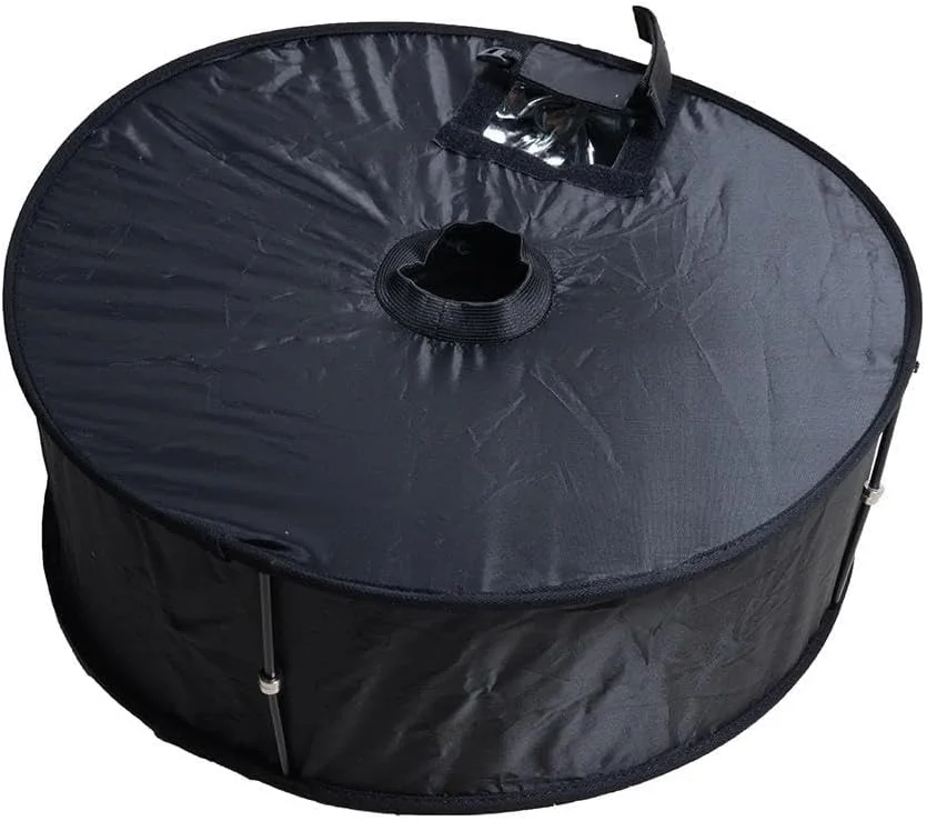 نرم کننده نور حلقه ای تاشو دوربین بازتابی 45 سانتی متری برای دوربین های DSLR | پخش کننده نور فلاش جهانی با کیف حمل | ایجاد نورپردازی یکنواخت با کیفیت استودیو | سازگار با کانن نیکون سونی