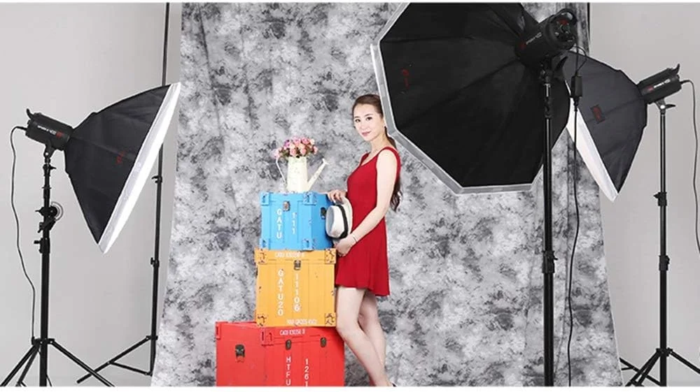 سافت باکس اسپیدلایت 90 سانتی متری QSTF، فلاش استودیویی، سافت باکس چتری اسپیدلایت به همراه کیف حمل برای عکاسی پرتره یا محصول.