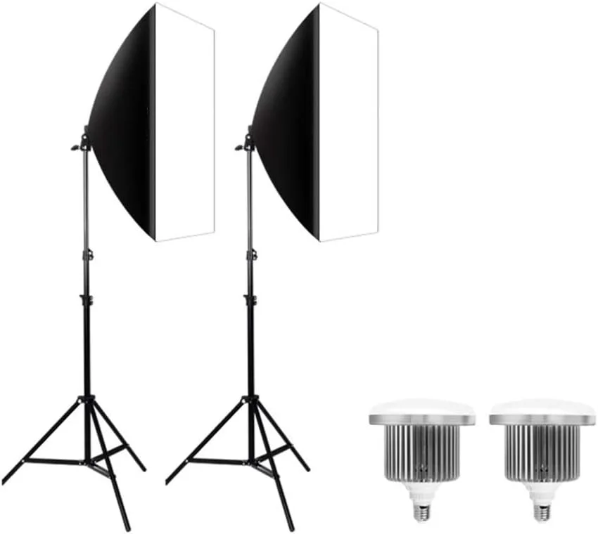 کیت نورپردازی عکاسی QSTF، سافت باکس نور مداوم استودیویی 105 واتی برای عکاسی پرتره و فیلمبرداری