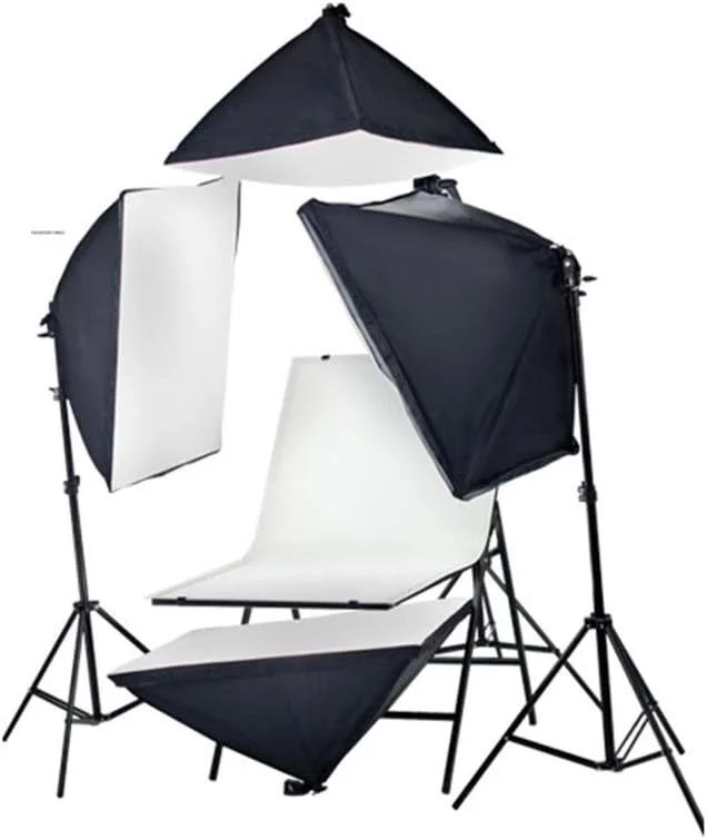 کیت نورپردازی عکاسی QSTF، سافت باکس نور مداوم استودیویی 105 واتی برای عکاسی پرتره و فیلمبرداری