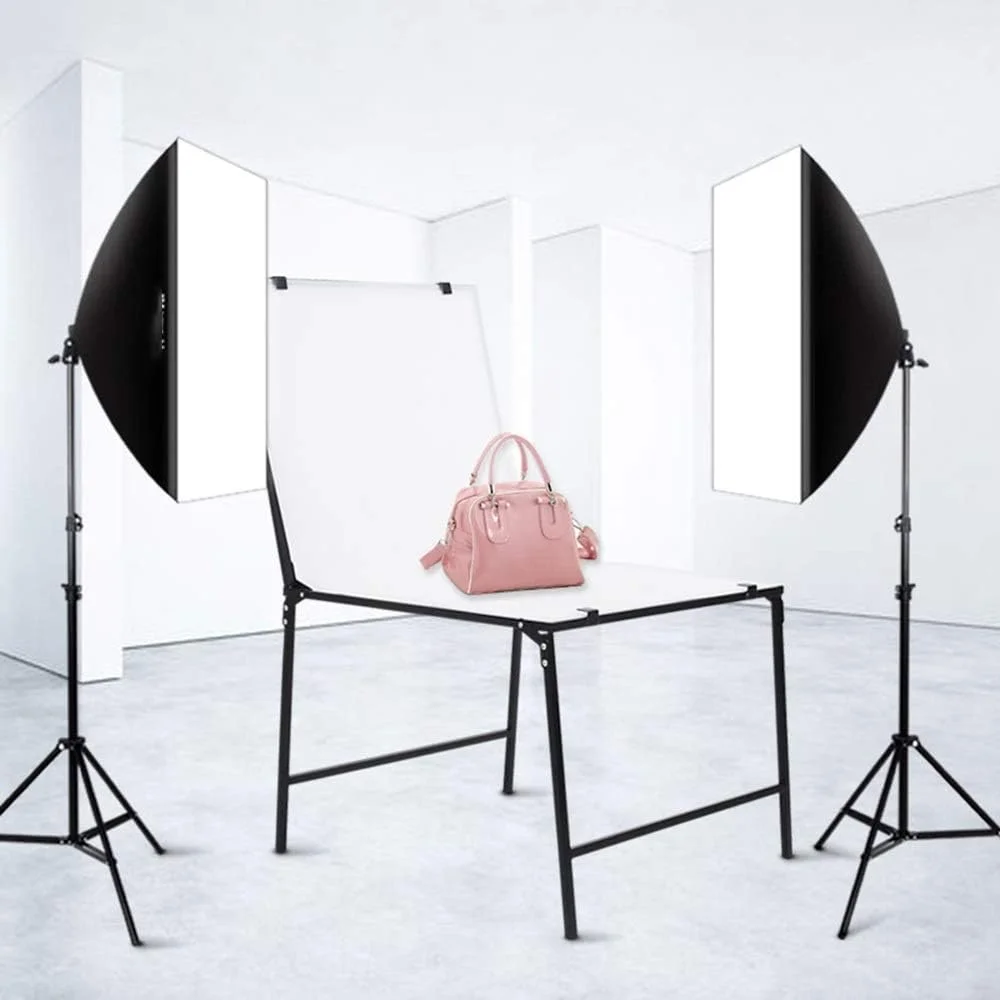 کیت نورپردازی عکاسی QSTF، سافت باکس نور مداوم استودیویی 105 واتی برای عکاسی پرتره و فیلمبرداری