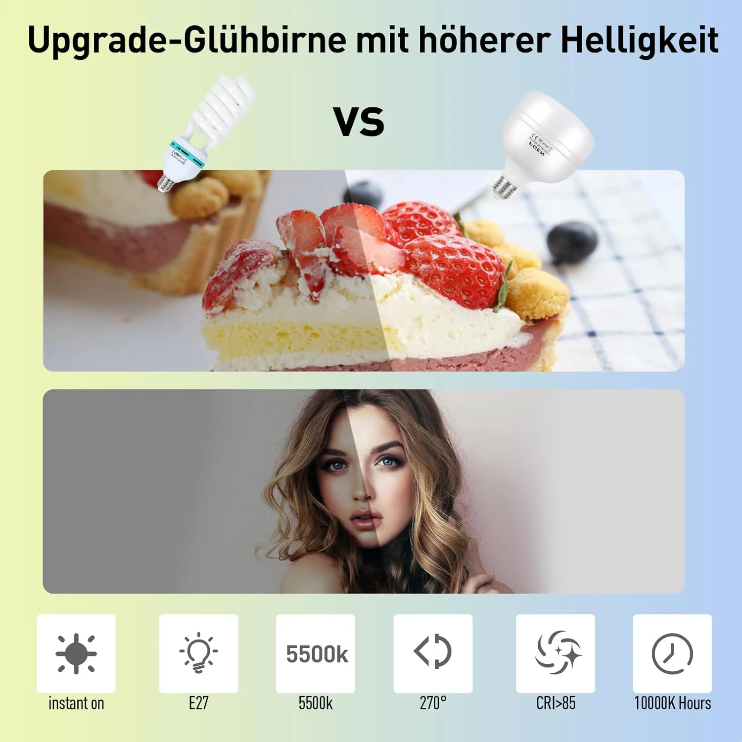 نرم باکس هشت ضلعی FGen 135W 5500K نور عکس 70 سانتی متر با پایه های قابل تنظیم 2 متری و 3 عدد لامپ