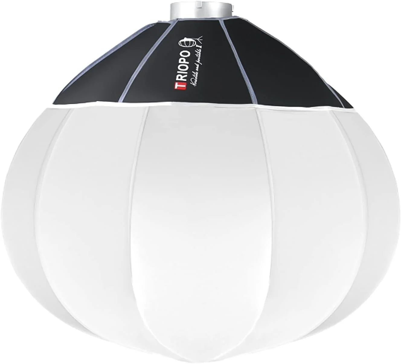 فاوونو KQ65 سافت باکس فانوسی 65 سانتی متری / 26 اینچی کروی تاشو با نصب سریع دهانه بوئنز، مناسب نورپردازی استودیویی عکاسی و فیلمبرداری