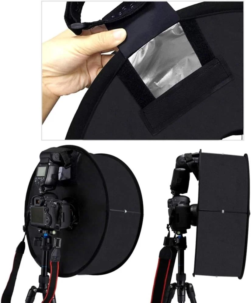 نرمافزار نور فاوونو 450 میلیمتری گرد برای فلاش اسپیدلایت، جعبه نور تاشو برای عکاسی نرمافزار نور فاوونو 450 میلیمتری گرد برای فلاش اسپیدلایت، جعبه نور تاشو برای عکاسی