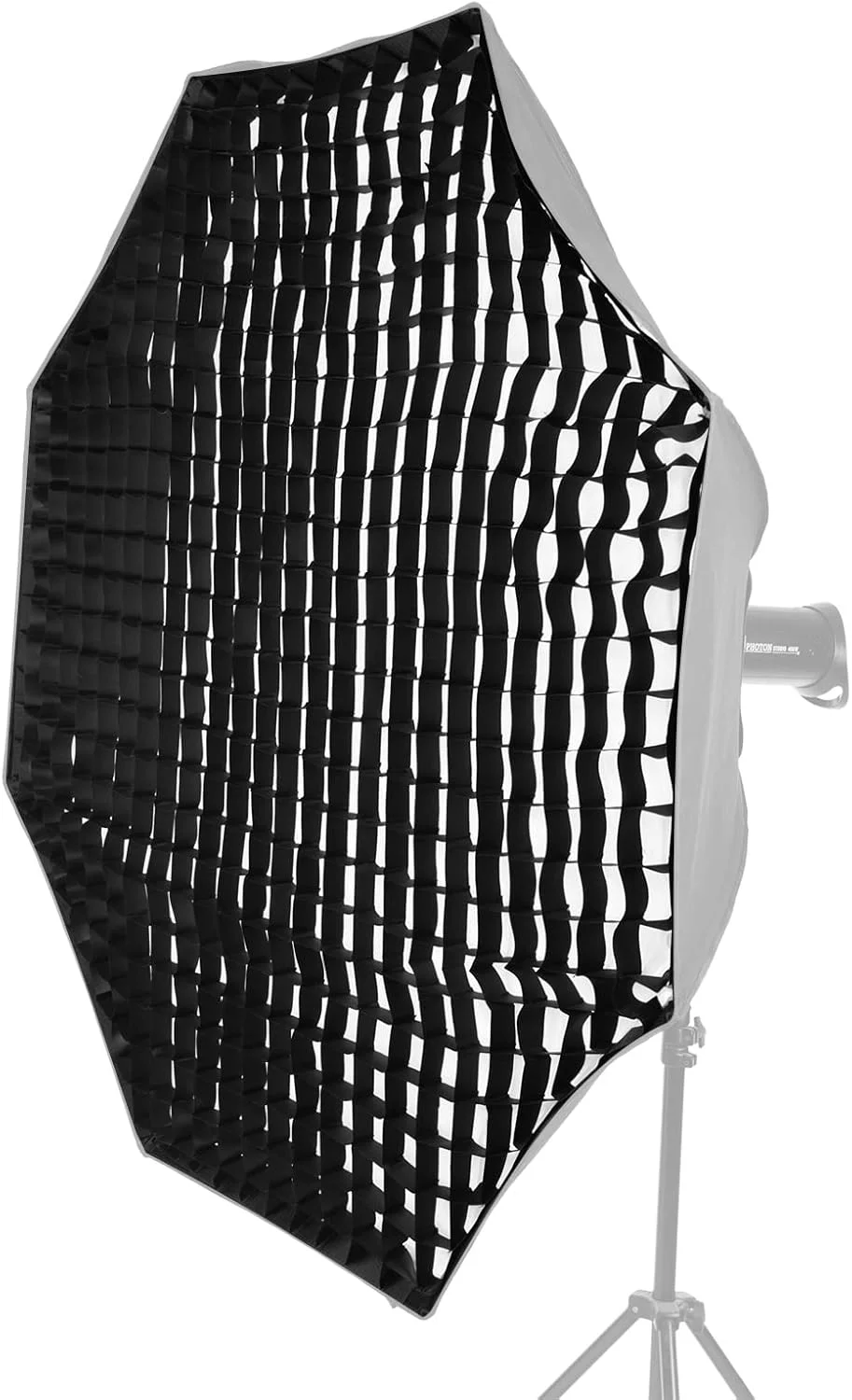 فاوونو سافت باکس هشت ضلعی 140 سانتی متری / 55 اینچی با گرید لانه زنبوری مشکی، رفلکتور سافت باکس برای عکاسی پرتره و محصولات، لوازم جانبی عکاسی