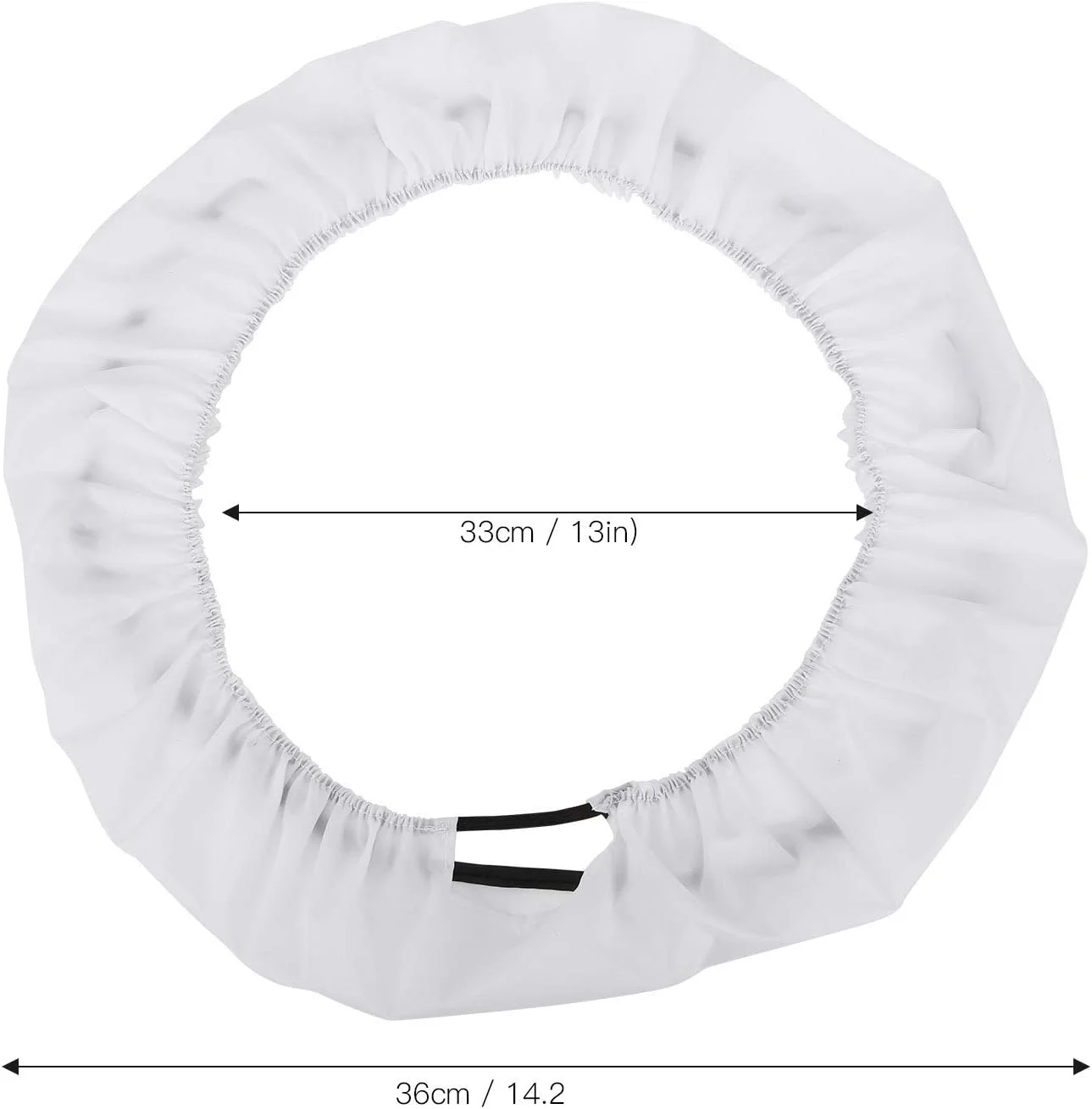 نرم کننده نور رینگی LED جمع شونده، سافت باکس نور ویدئویی عکاسی تاشو سفید 18 اینچ 14 اینچ برای فیلمبرداری، ضبط ویدئو (نرم کننده رینگی 14 اینچی)