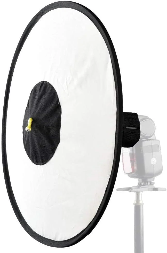 نرم باکس مخروطی فلاش دوربین عکاسی Excefore، مناسب برای تمامی فلاش‌های اسپیدلایت، مدل RS18، اندازه 43x18 سانتی‌متر