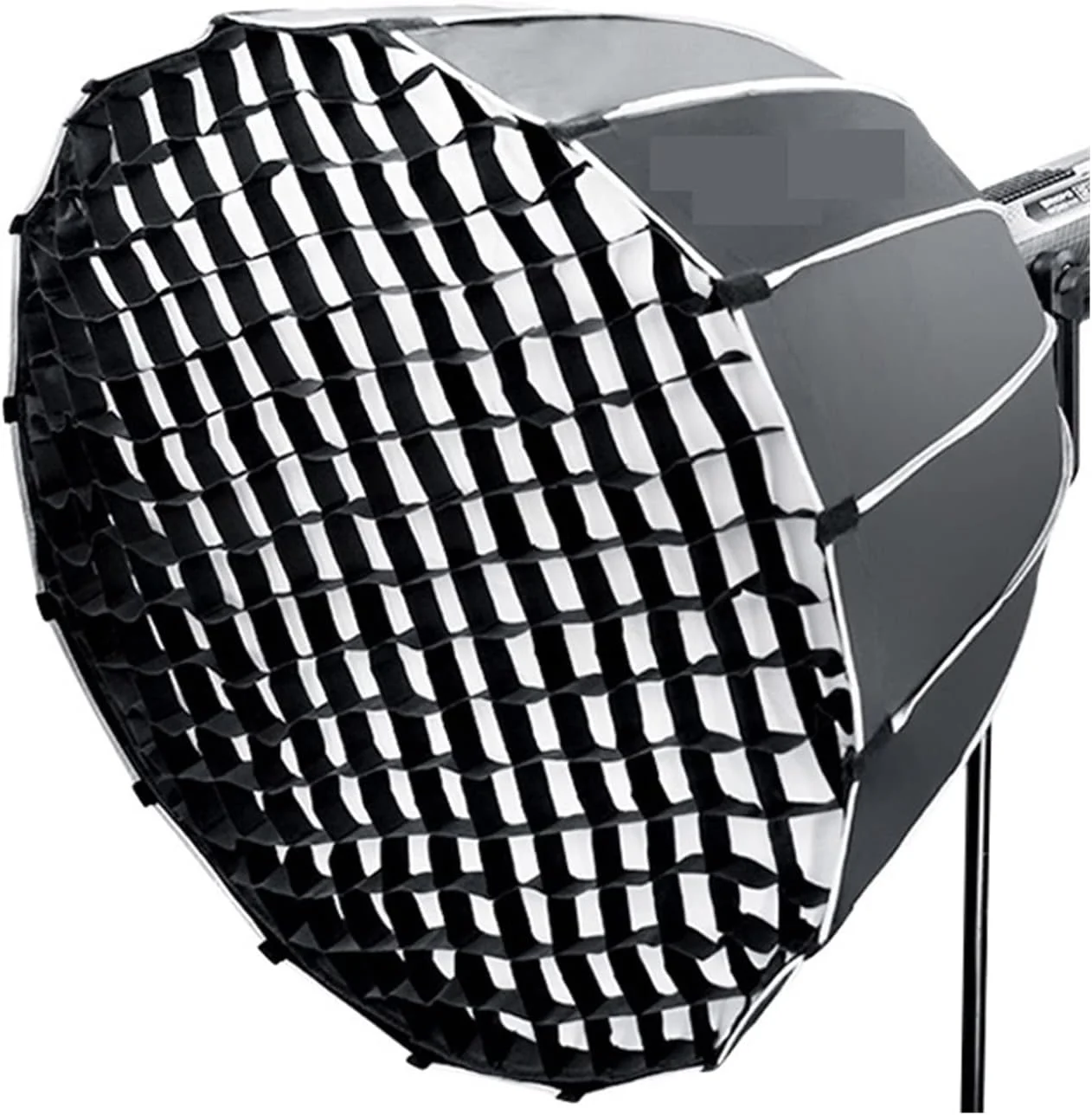 نرم باکس عکاسی سهمی شکل حرفه ای ERTUUYD، 90 سانتی متر 120 سانتی متر، فلاش دهان عمیق، جعبه نور ملایم برای فلاش استودیویی (Kp2-70 با گرید)