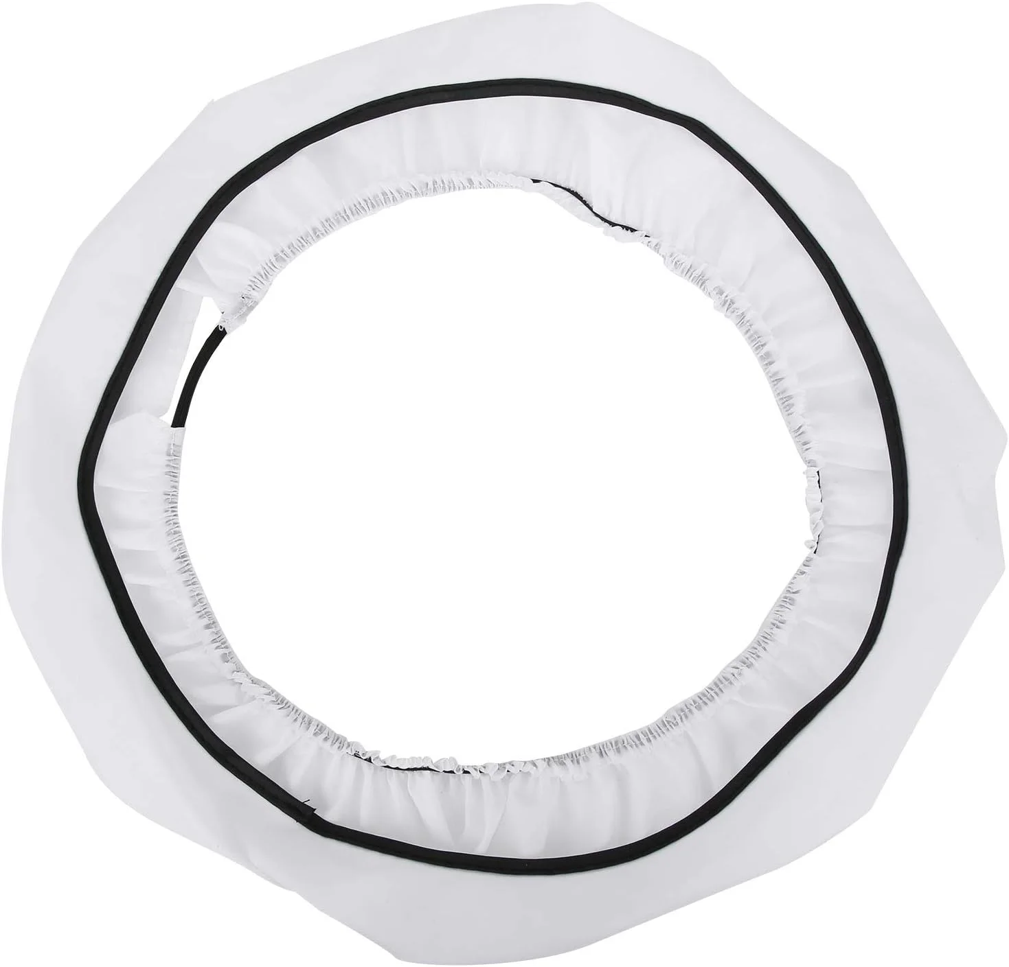 نرم کننده نور رینگی Estink، دیفیوزر سافت باکس نایلونی برای فروش زنده محصولات، آرایش و زیبایی (دیفیوزر رینگی 14 اینچی سفید)