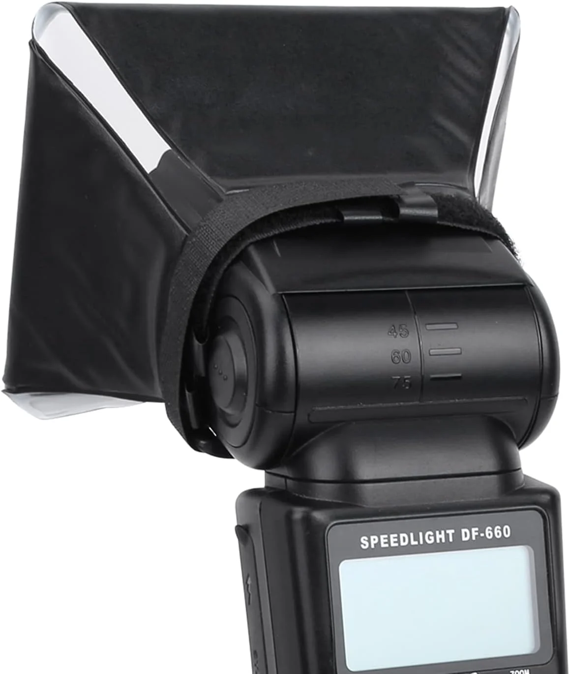 نرم کننده نور فلاش سافت باکس، سافت باکس اسپیدلایت دوربین جهانی، پخش کننده سافت باکس اسپیدلایت مستطیلی شکل برای چراغ های فلاش دوربین