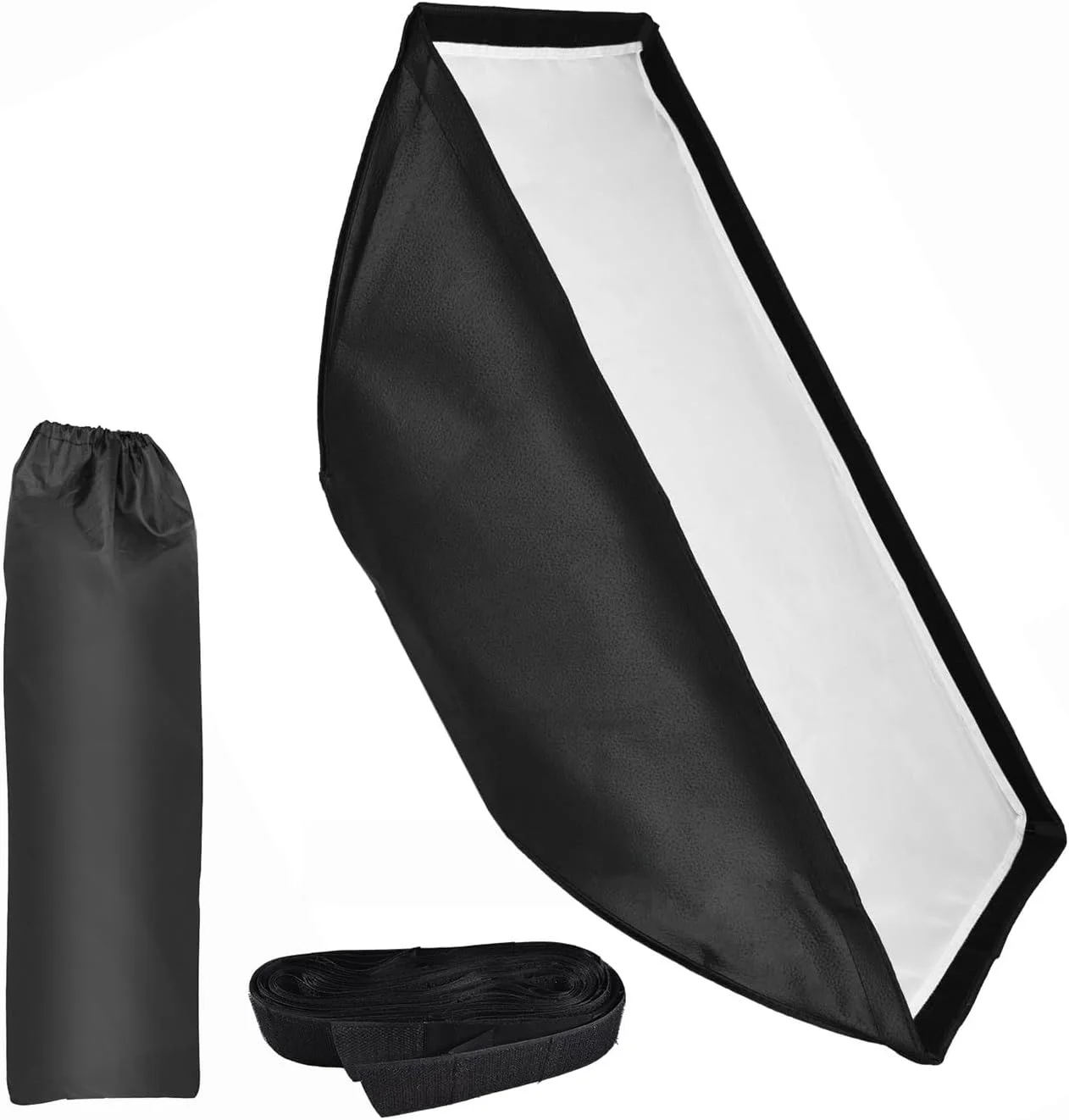 سافت باکس مستطیلی تاشو SIXRUN، پخش کننده نور برای اتصال، کنترل نور عالی، جنس با کیفیت، بادوام و ماندگار، سازگار با برندهای مختلف، مناسب