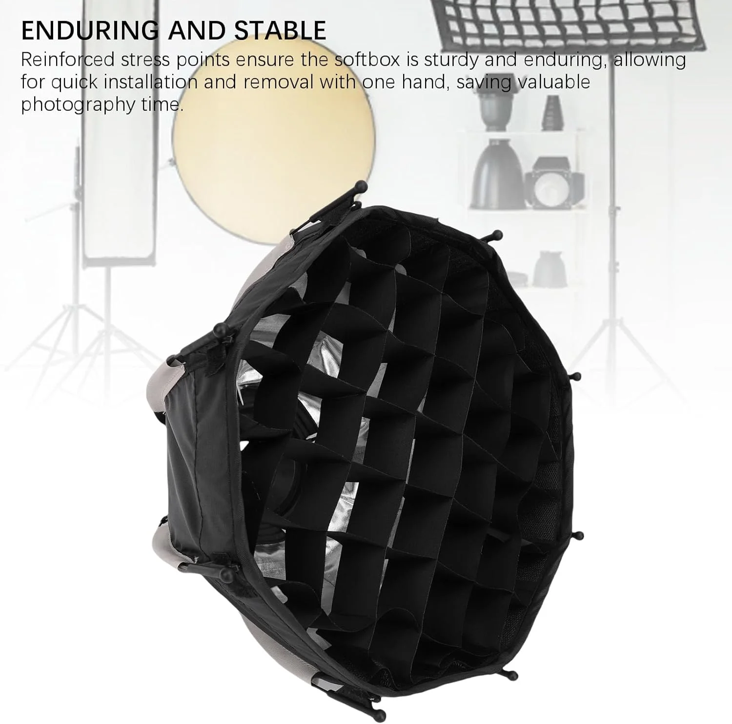 نرم باکس نور پرکننده COB با گرید و کیف ذخیره سازی پیکانی سبک و پایدار Dpofirs برای عکاسی حرفه ای