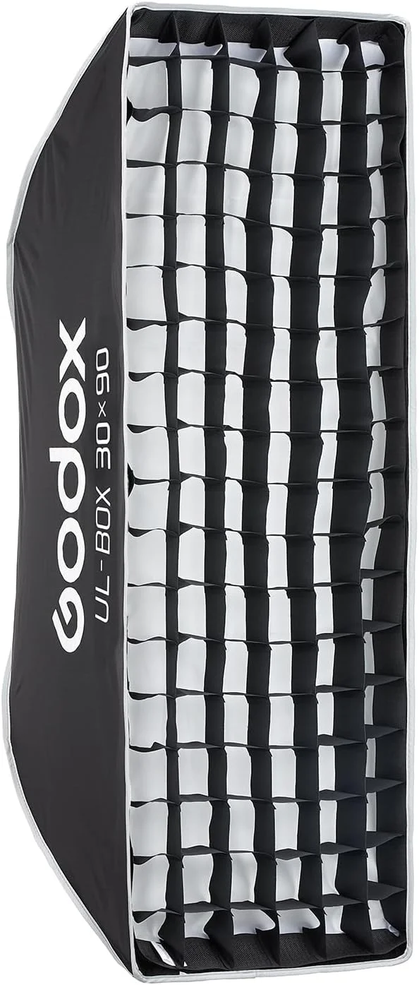 سافت باکس چتری رهاسازی سریع Godox UL-Box با مانت بوئنز و گرید، مناسب عکاسی، استودیو، مدل های MS200V MS300V SK400II (ابعاد 30 در 90 سانتی متر)