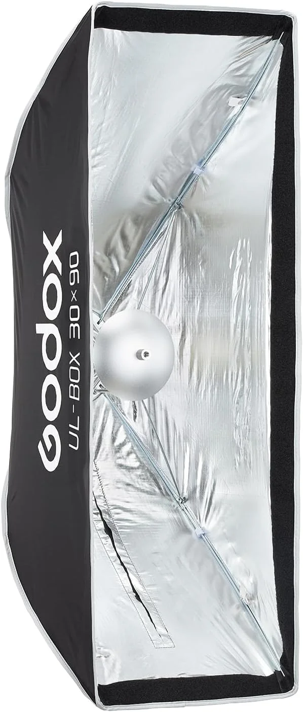سافت باکس چتری رهاسازی سریع Godox UL-Box با مانت بوئنز و گرید، مناسب عکاسی، استودیو، مدل های MS200V MS300V SK400II (ابعاد 30 در 90 سانتی متر)