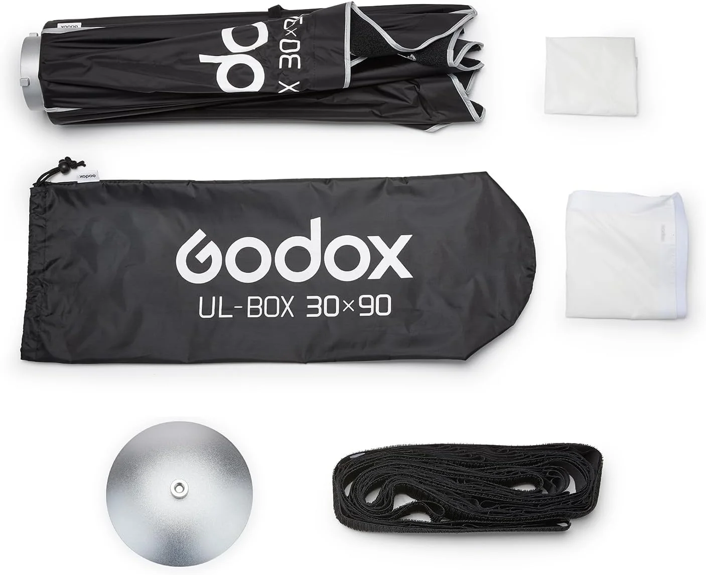 سافت باکس چتری رهاسازی سریع Godox UL-Box با مانت بوئنز و گرید، مناسب عکاسی، استودیو، مدل های MS200V MS300V SK400II (ابعاد 30 در 90 سانتی متر)