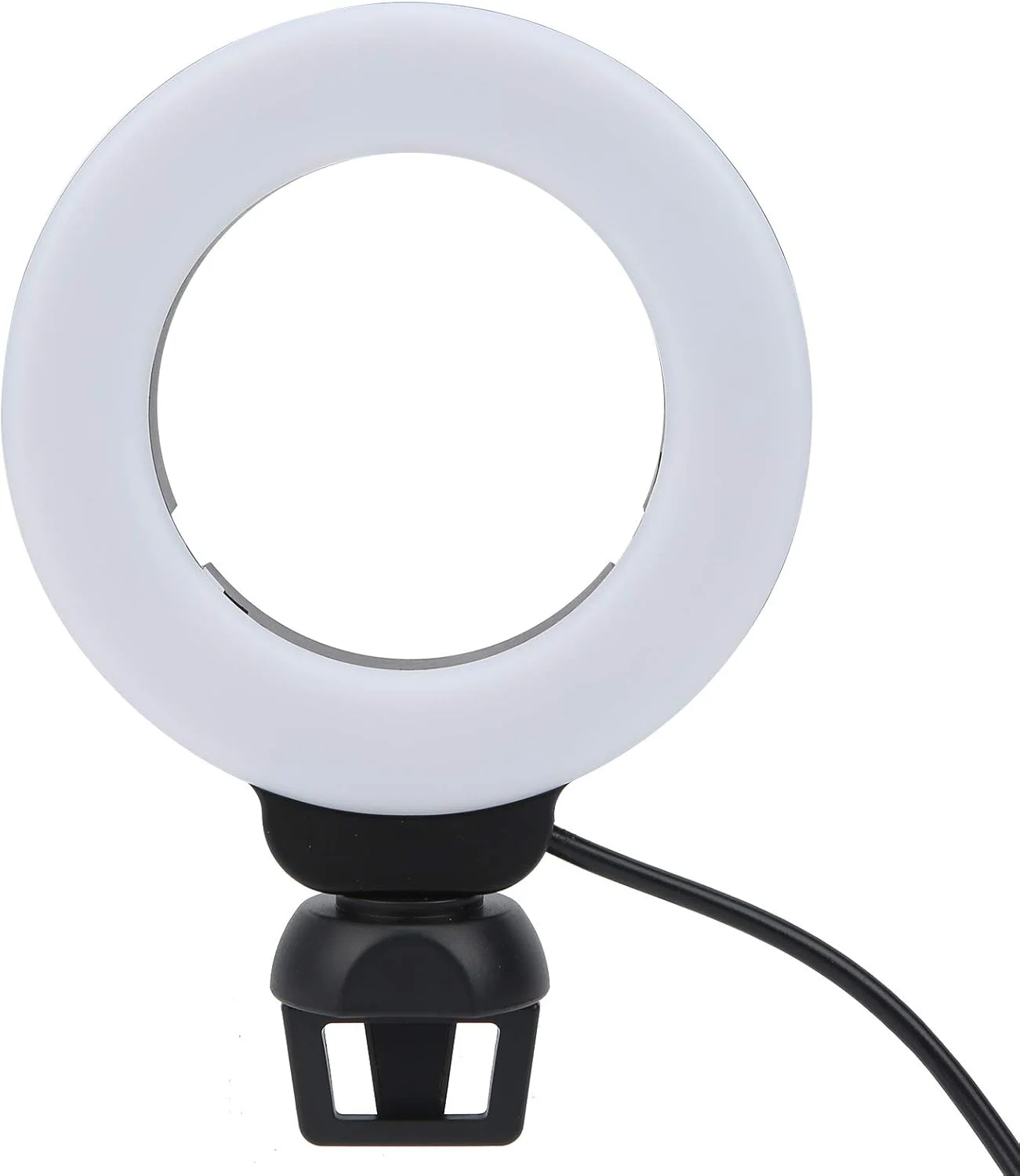 چراغ ال ای دی 4 اینچی Denash، کاربردی، قابل اعتماد، نور پرکننده 3 رنگ برای آموزش آنلاین، جلسات آنلاین و ویدیوهای زنده