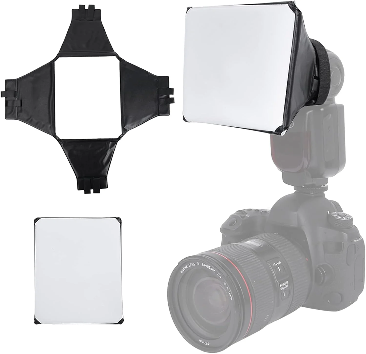 نرم کننده نور فلاش Denash، پخش کننده نور قابل حمل، مناسب برای اکثر فلاش های خارجی دوربین با ابعاد 10 در 13 سانتی متر