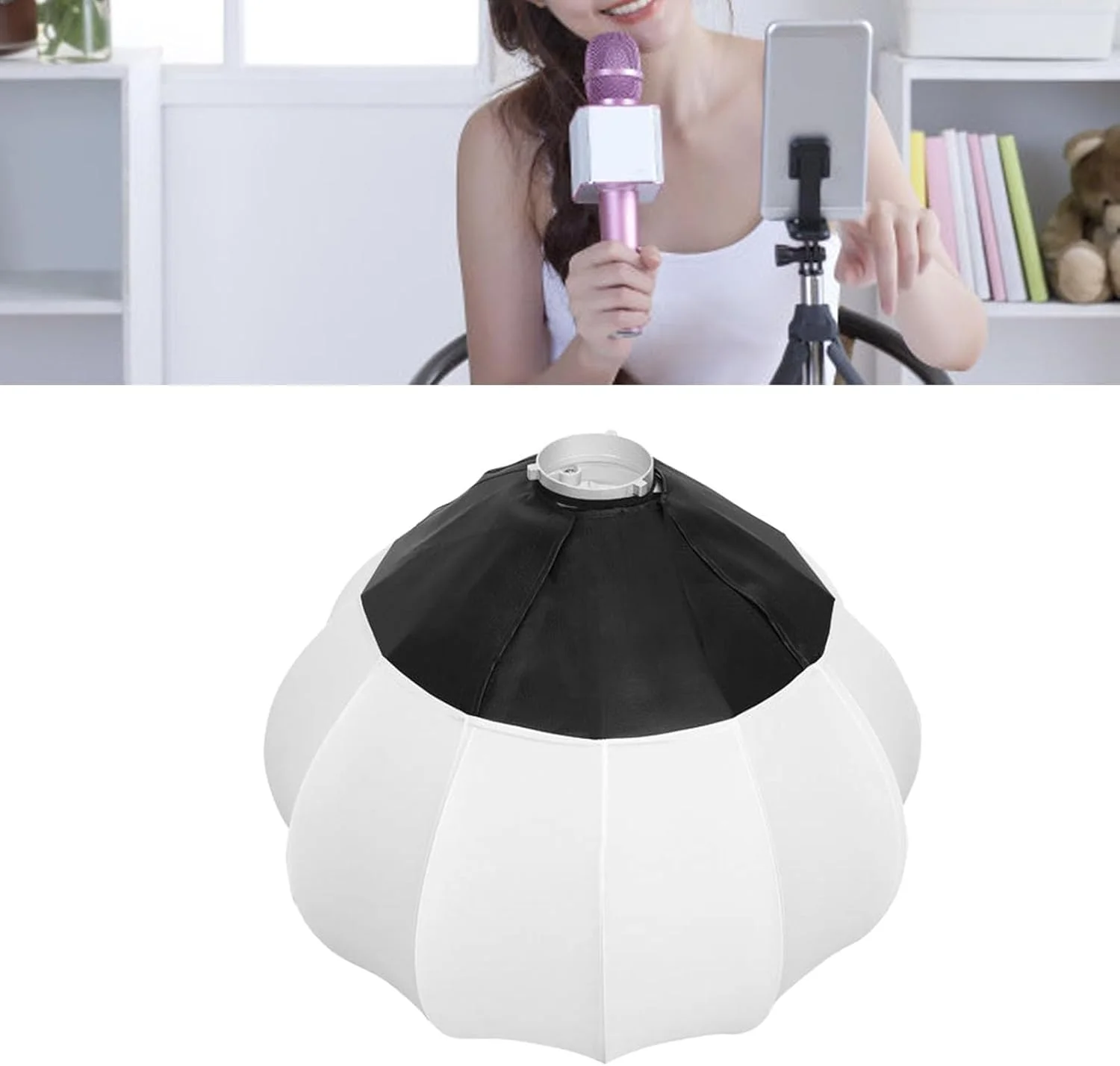 اصلاح کننده نور ملایم فانوسی Denash، سافت باکس فانوسی بادوام با کاربرد گسترده برای ضبط ویدیو