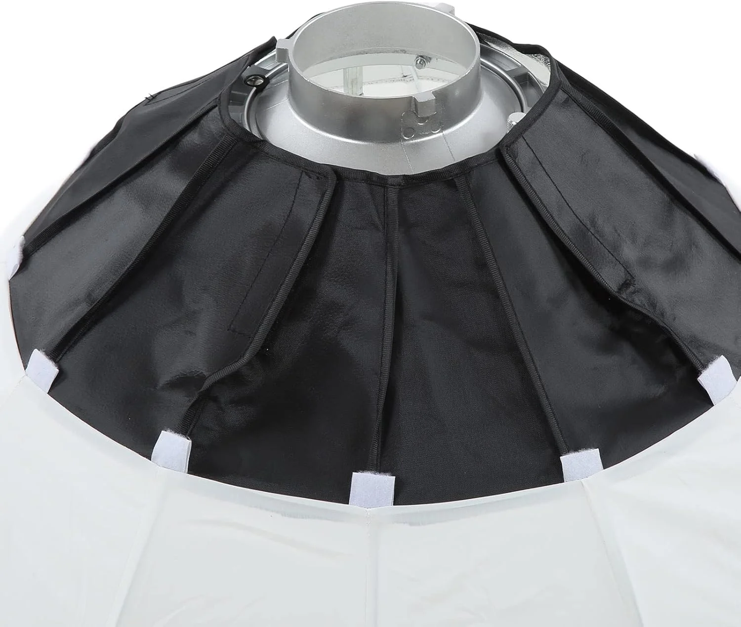 نرم باکس کروی Denash، سافت باکس تاشو سبک فانوسی با نور یکنواخت و عمر طولانی برای ضبط ویدیو، پخش زنده و فیلم های کوتاه (65 سانتی متر)