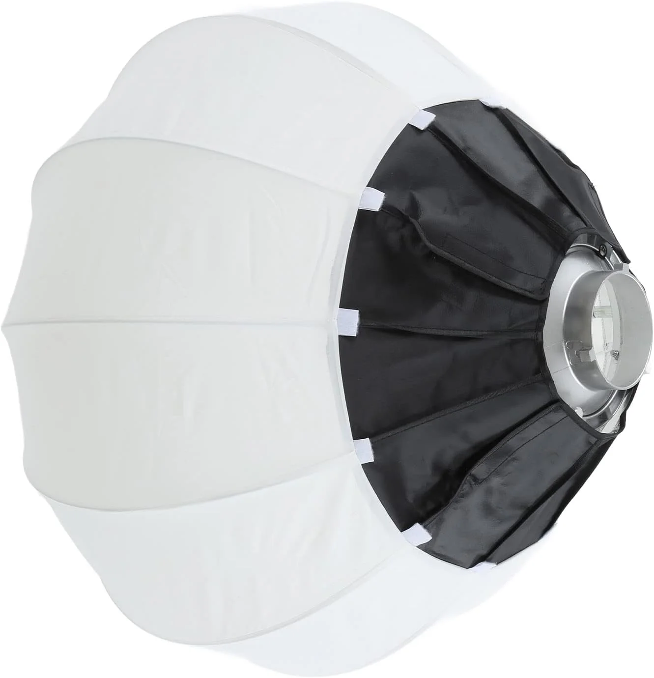 نرم باکس کروی Denash، سافت باکس تاشو سبک فانوسی با نور یکنواخت و عمر طولانی برای ضبط ویدیو، پخش زنده و فیلم های کوتاه (65 سانتی متر)