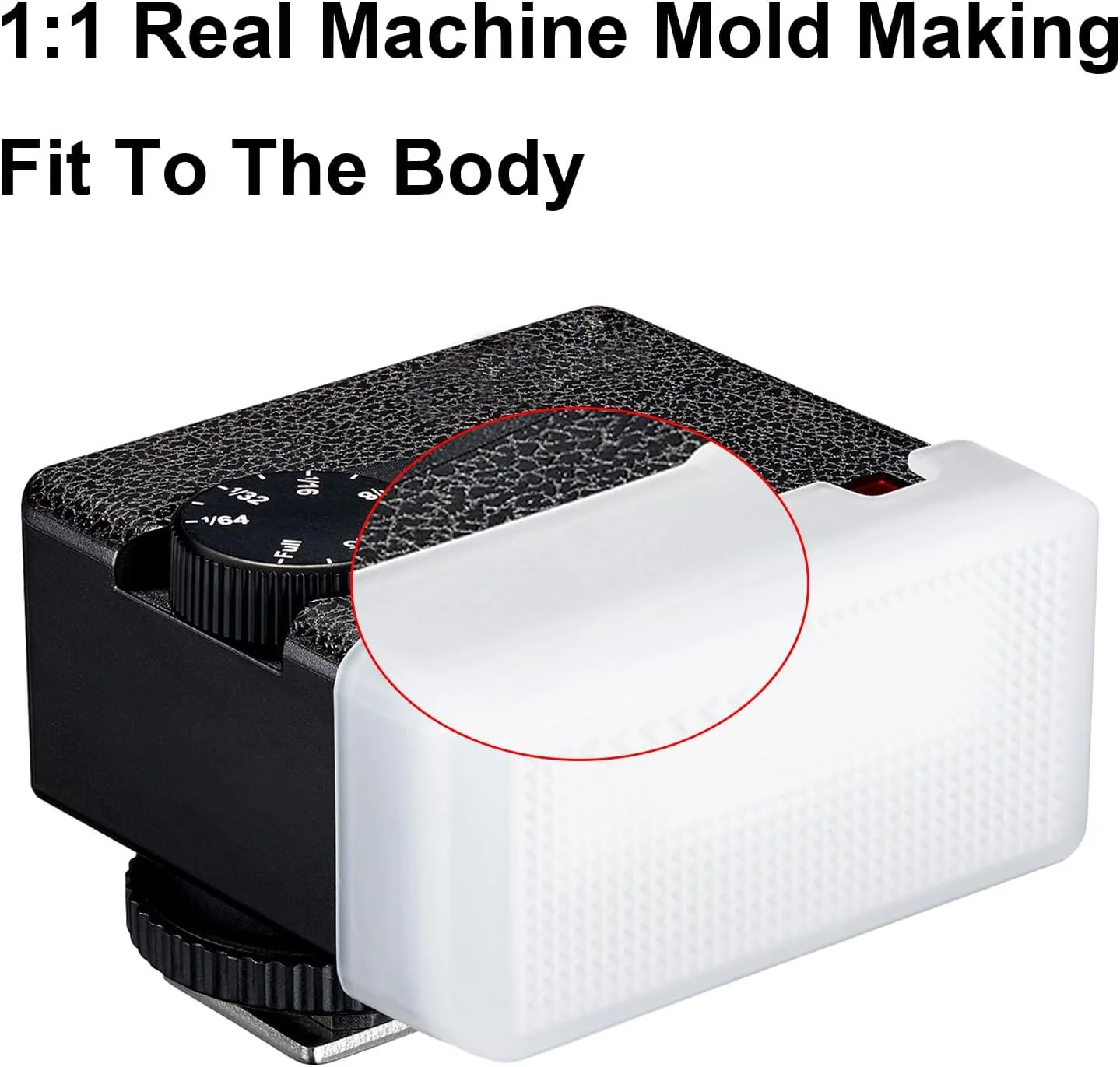 دیفیوزر سافت باکس فلاش Cryfokt، طراحی بدنه شبیه سازی شده، دیفیوزر فلاش سبک و قابل حمل، نورپردازی یکنواخت، طراحی جمع و جور، ساختار پلاستیکی