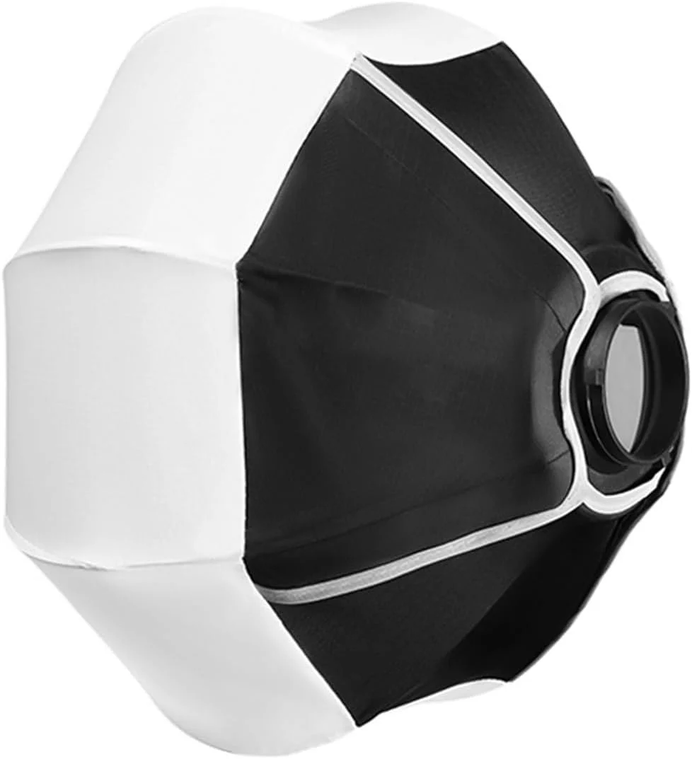 نرم‌باکس کروی تاشو 30 سانتی‌متری / 11.8 اینچی، نصب سریع، مانت مینی بوونز، لوازم جانبی نورپردازی ویدئویی عکاسی استودیویی