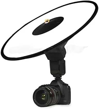 نرم کننده نور فلاش استودیویی گرد 44 سانتی متری یونیورسال به همراه بند برای دوربین