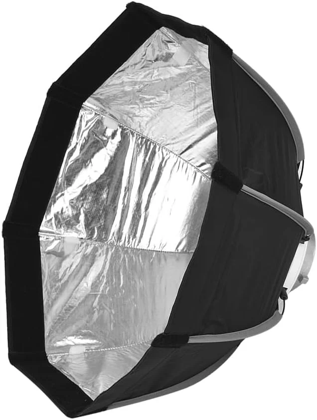 ANEZ سافت باکس 55 سانتی متری تاشو هشت ضلعی 8 میله ای با پارچه نرم و کیف حمل، مانت بوونز برای فلاش استودیویی