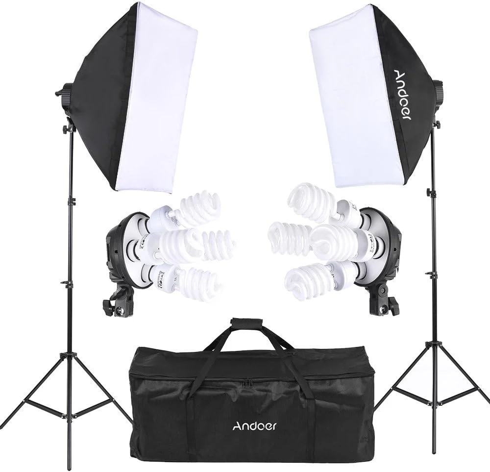 کیت نورپردازی استودیویی Andoer، دوشاخه UK، 220 ولت