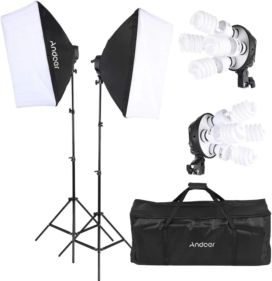 کیت نورپردازی استودیویی Andoer، دوشاخه UK، 220 ولت
