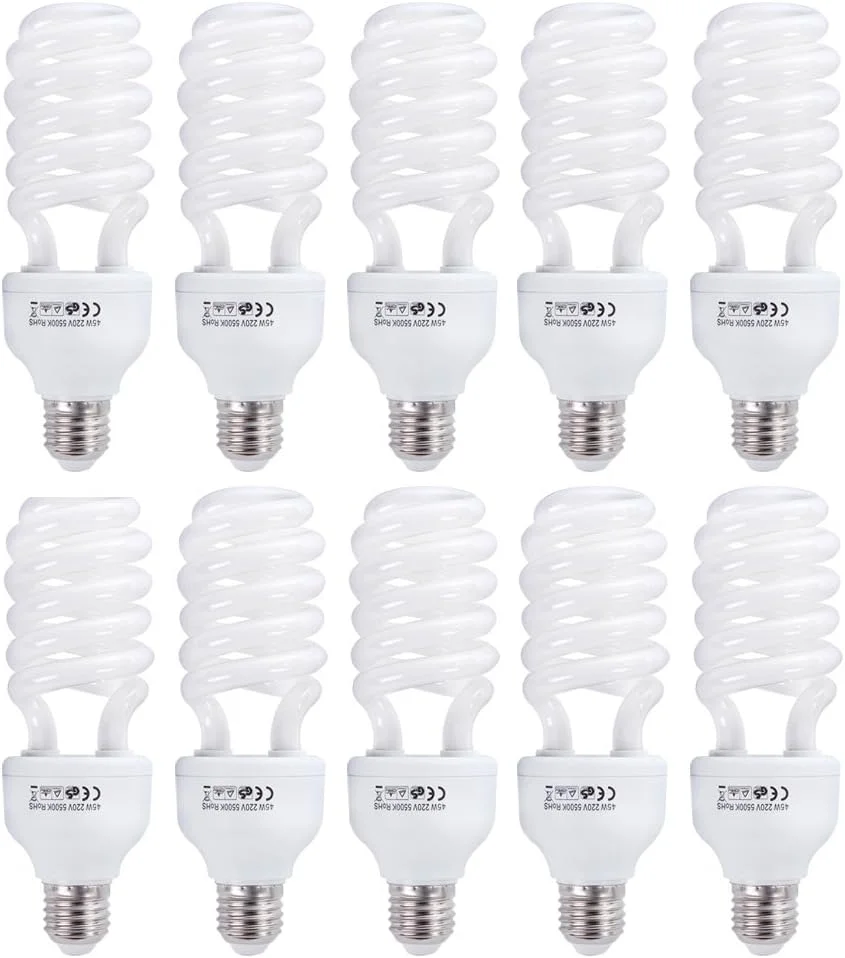 کیت چادر نورپردازی Andoer - عکاسی 2 عدد سافت باکس، 2 عدد سوکت نور 5 در 1، 10 عدد لامپ 45 واتی، 2 عدد پایه سه پایه، کیف حمل