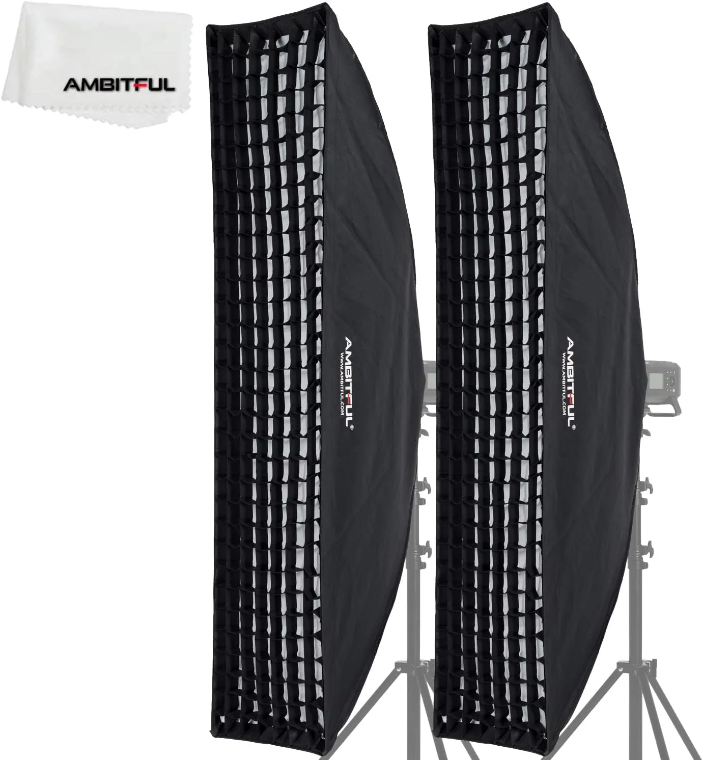 شانه عسلی لانه زنبوری AMBITFUL با مانت بوونز برای فلاش استودیویی، بسته 2 عددی، 35 در 160 سانتی متر