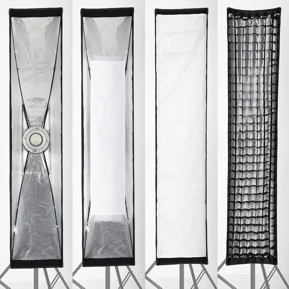 شانه عسلی لانه زنبوری AMBITFUL با مانت بوونز برای فلاش استودیویی، بسته 2 عددی، 35 در 160 سانتی متر