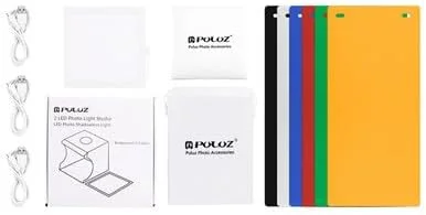 AECAM - سافت باکس عکاسی LED کوچک / پد پنل لامپ نور زیرین بدون سایه، لایت باکس با 2 پنل LED، جعبه چادر استودیوی عکس (پنل LED سافت باکس)