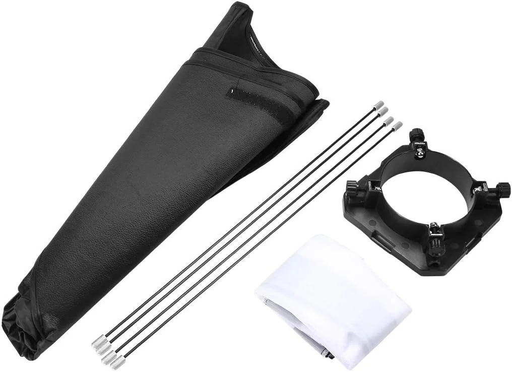 نرم کننده نور فلاش استودیویی قابل حمل 60cmx60cm به همراه حلقه اتصال