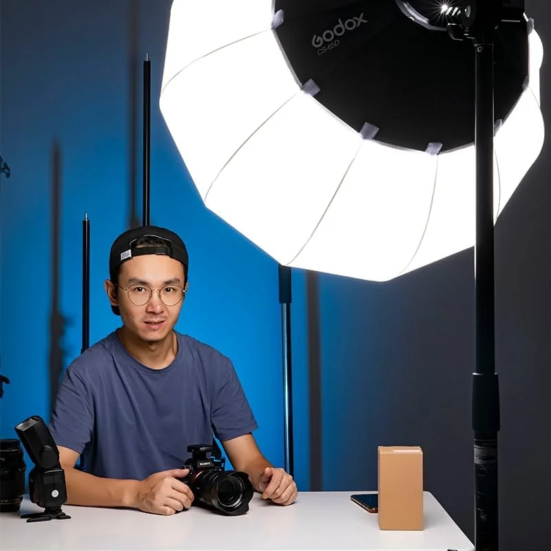 AECAM - سافت باکس فانوسی GODOXs CS-50D CS-65D CS-85D در ابعاد 55CM 65CM 90CM، سافت باکس کروی قابل حمل برای فلاش استودیویی با مانت بوئنز (65CM) AECAM - سافت باکس فانوسی GODOXs CS-50D CS-65D CS-85D در ابعاد 55CM 65CM 90CM، سافت باکس کروی قابل حمل برای فلاش استودیویی با مانت بوئنز (65CM)