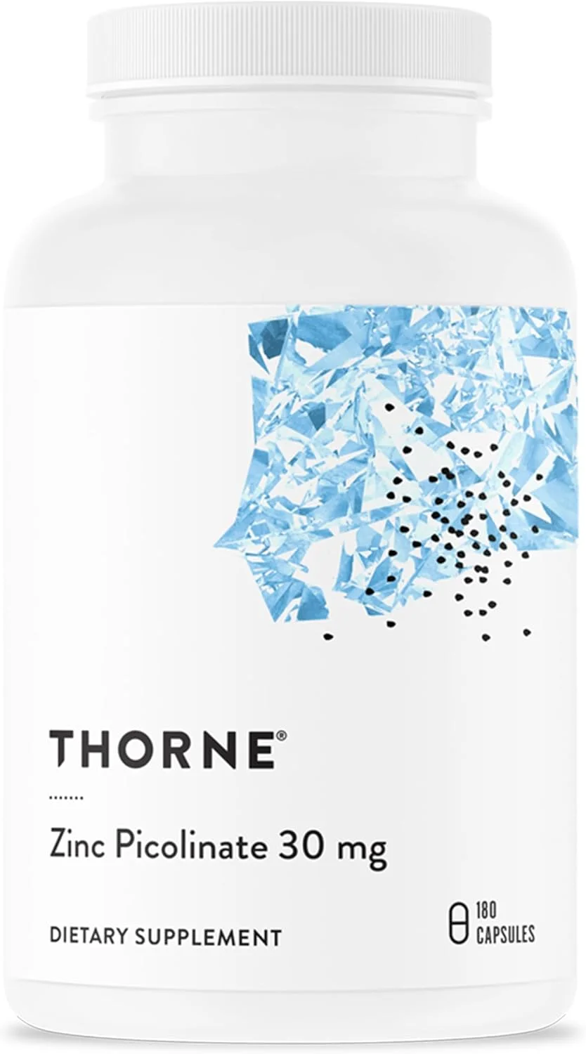 پیکولینات روی Thorne 30 میلی گرم - مکمل روی با جذب بالا برای رشد و عملکرد سیستم ایمنی - 180 کپسول