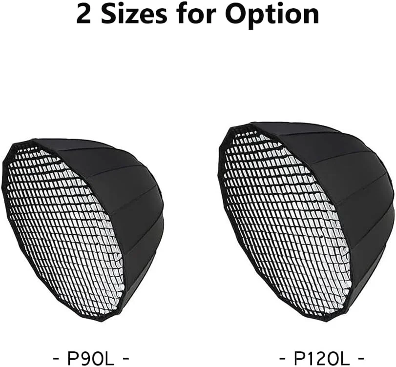 شبکه لانه زنبوری سافت باکس پارابولیک عمیق عکاسی 120 سانتی متری 47 اینچی