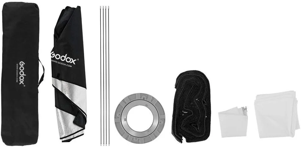 گادکس استریپ باکس 35x160 سانتی متر به همراه گرید لانه زنبوری و مانت بوئنز سازگار با Godox S-Type DE300 DE400 SK400 DP600 AD600BM AD400Pro (2 عدد)