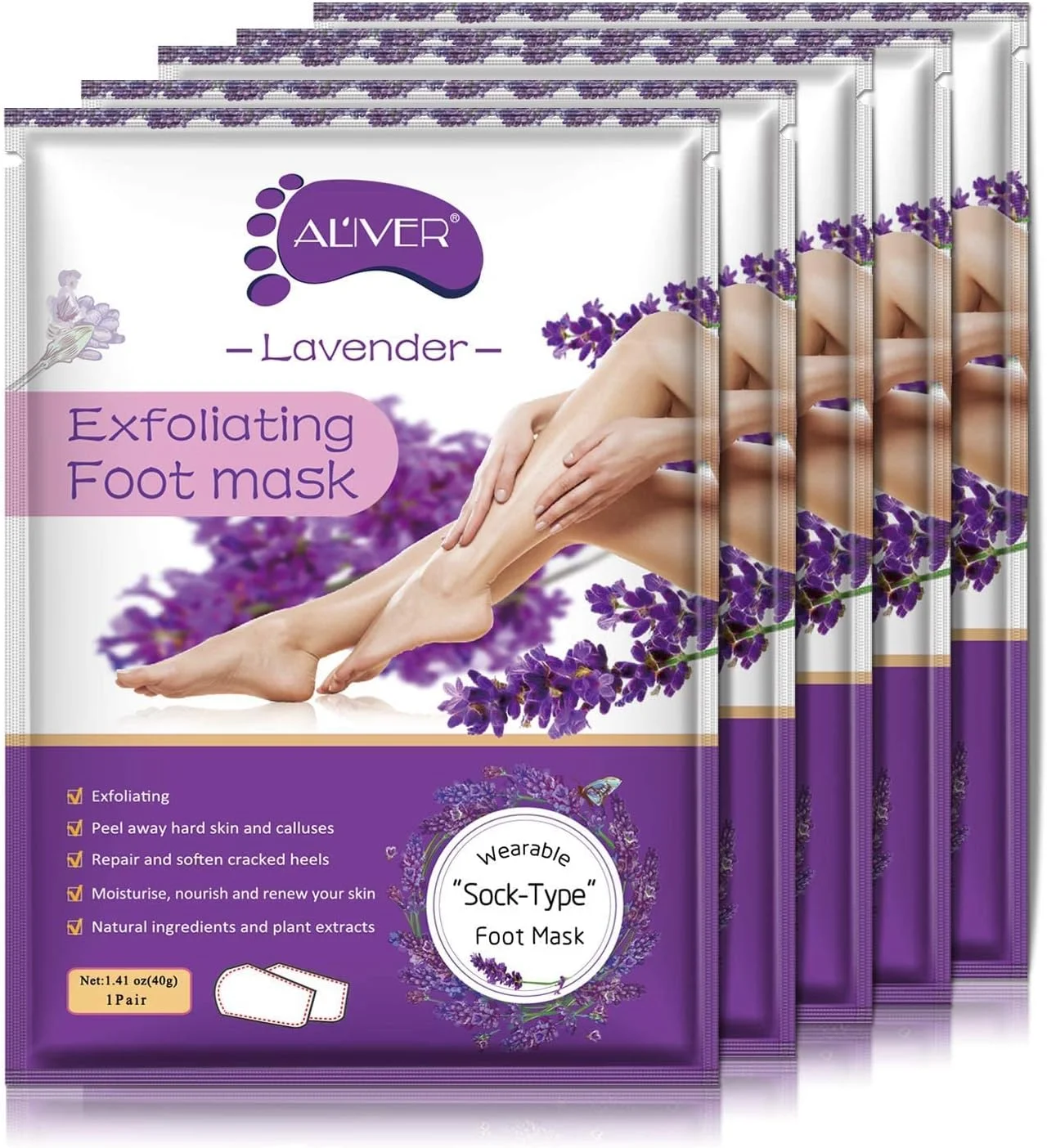 ماسک لایه بردار پا، پد لایه بردار پینه، لایه برداری پینه ها و پوست مرده، داشتن پاهایی نرم و لطیف به طور طبیعی در 1 هفته ماسک لایه بردار پا، پد لایه بردار پینه، لایه برداری پینه ها و پوست مرده، داشتن پاهایی نرم و لطیف به طور طبیعی در 1 هفته