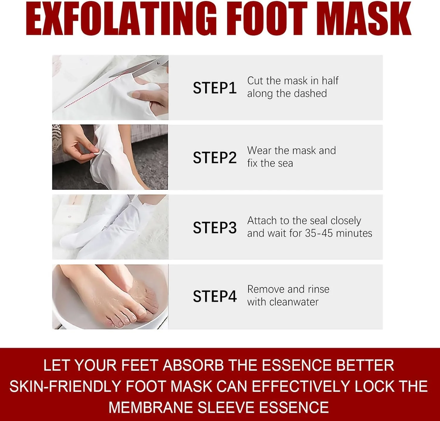 ماسک لایه بردار پا، ماسک مراقبت از پا، 10 جفت ماسک پا لایه بردار طبیعی برای پوست های خشک و مرده، ترمیم پینه های زبر برای آقایان و بانوان (اسید میوه) ماسک لایه بردار پا، ماسک مراقبت از پا، 10 جفت ماسک پا لایه بردار طبیعی برای پوست های خشک و مرده، ترمیم پینه های زبر برای آقایان و بانوان (اسید میوه)