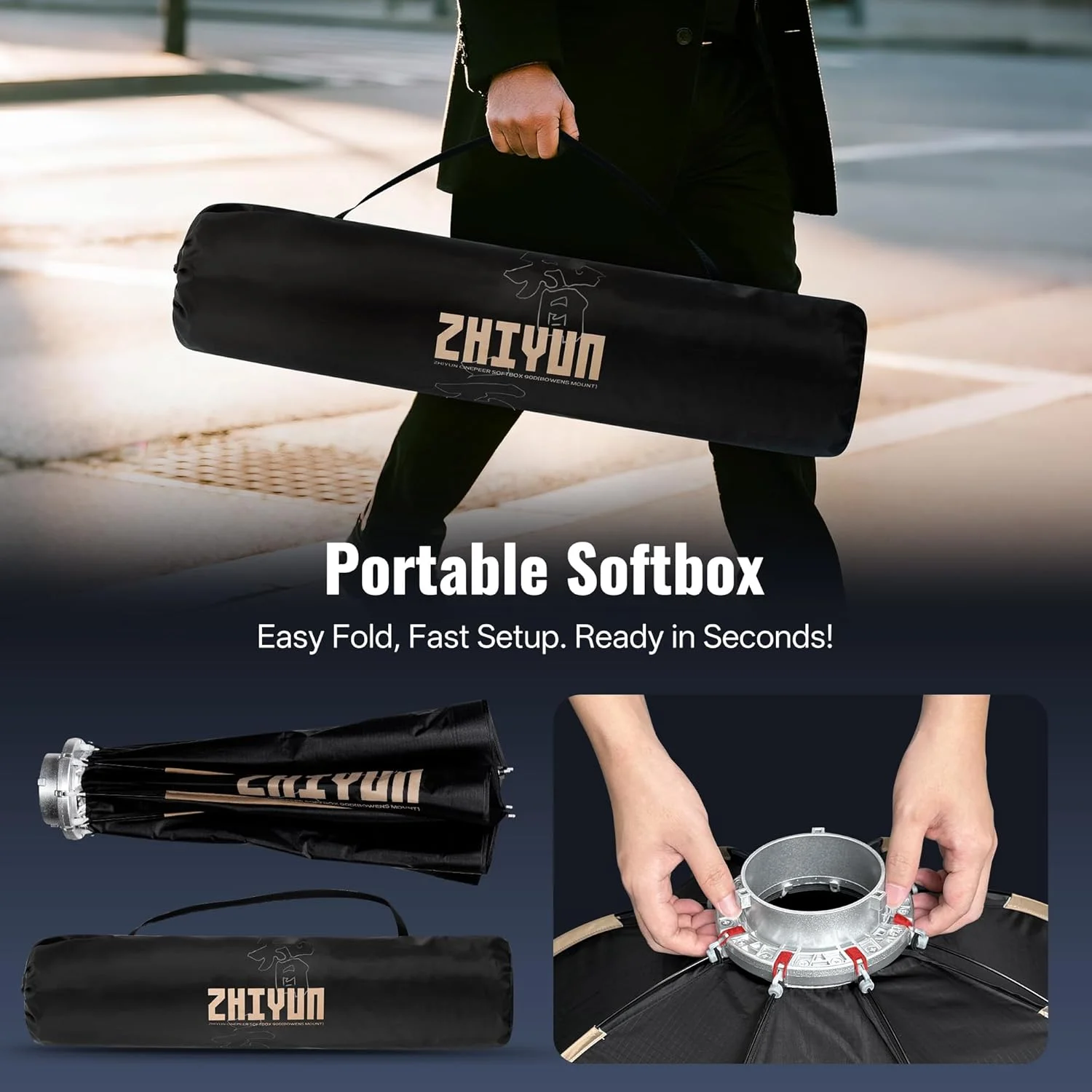 نرم باکس دیفیوزر ۹۰ سانتی متری ZHIYUN Cinepeer نرم باکس دیفیوزر ۹۰ سانتی متری ZHIYUN Cinepeer