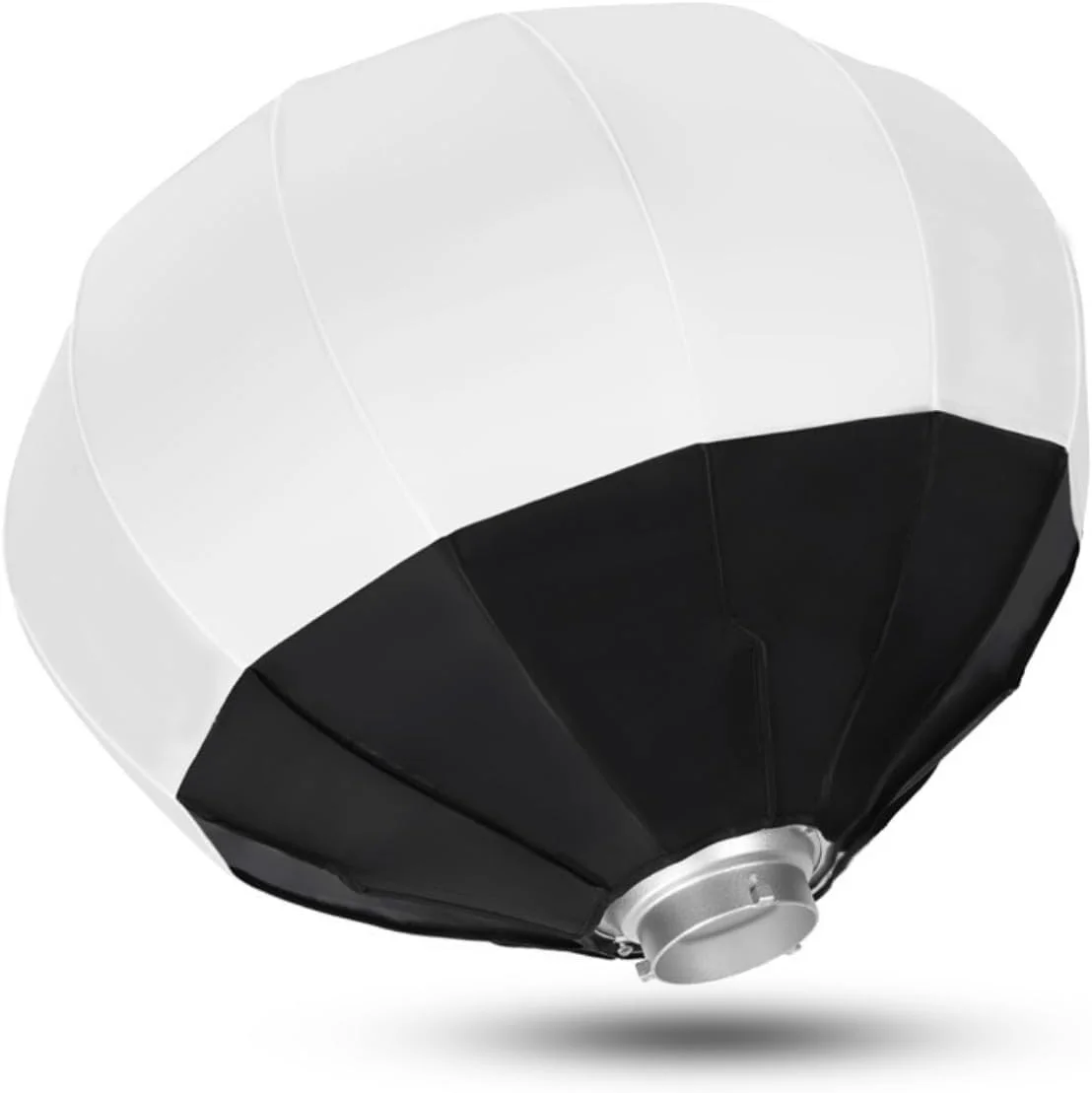 نرم باکس فانوسی Bewinner با قطر 65 سانتی متر، نرم باکس فانوسی تاشو، رهاسازی سریع یک مرحله ای، پخش کننده نور 360 درجه با دامن، اصلاح کننده نور برای نور ویدئویی و پخش زنده