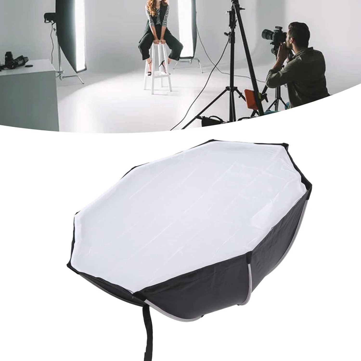 سافت باکس هشت ضلعی Bewinner، سافت باکس هشت ضلعی چتری تاشو با جداسازی آسان، بازتابنده سافت باکس قابل حمل با پارچه های پخش کننده نور برای استودیو، عکاسی با فلاش (90 سانتی متر (K290)) سافت باکس هشت ضلعی Bewinner، سافت باکس هشت ضلعی چتری تاشو با جداسازی آسان، بازتابنده سافت باکس قابل حمل با پارچه های پخش کننده نور برای استودیو، عکاسی با فلاش (90 سانتی متر (K290))