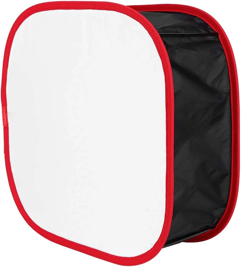 نرم کننده نور LED تاشو Bewinner، ابعاد 41.5x41.5x16 سانتی متر، پنل نور LED، جعبه نرم کننده تاشو برای استودیو عکاسی/فیلمبرداری دوربین، به همراه کیف حمل/بند