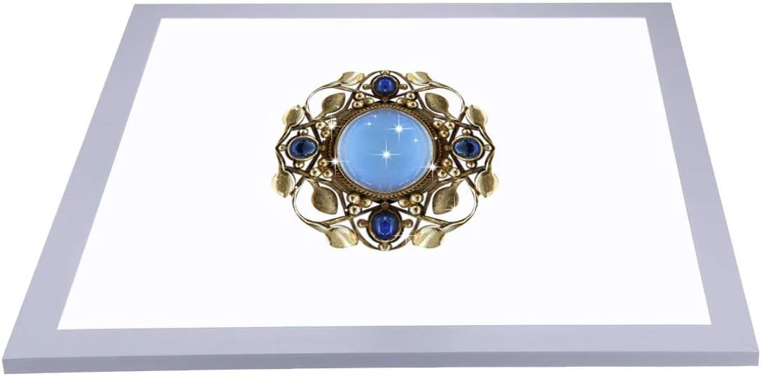 پنل نور LED بدون سایه استودیوی عکس eWINNER، 38 در 38 سانتی متر، نور نرم جعبه ای قابل تنظیم و کابل برق برای عکاسی از غذا، جواهرات، لوازم آرایشی و صنایع دستی