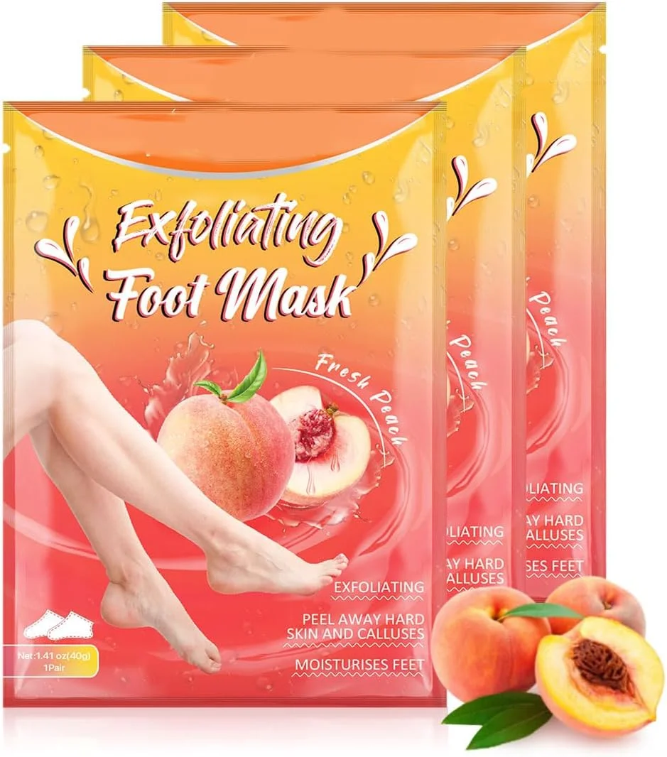 ماسک پا NIFEISHI EU، 3 جفت ماسک لایه بردار پا برای پوست سخت، جوراب های لایه بردار پا برای پینه - پدیکور از بین برنده پوست سخت، جوراب های لایه بردار پا برای مردان و زنان