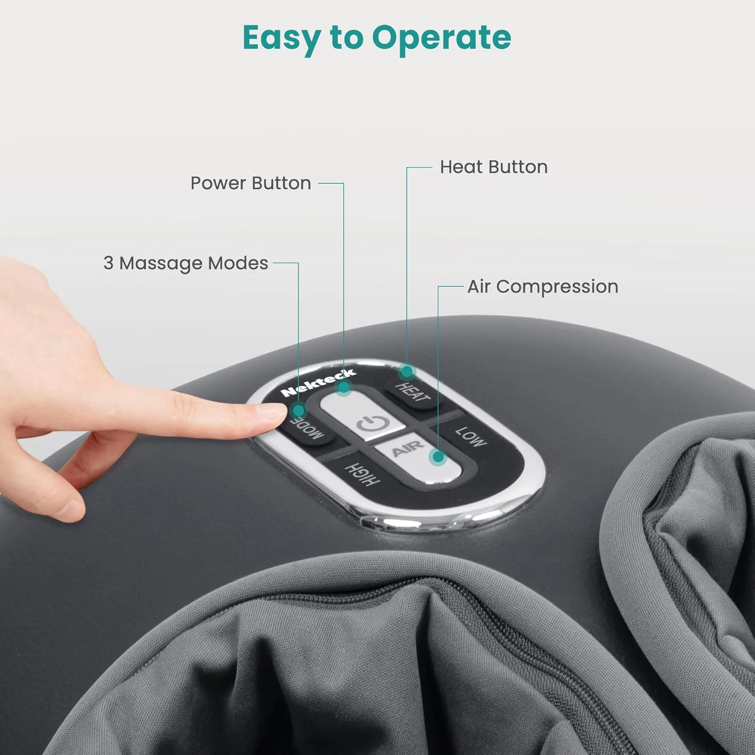 دستگاه ماساژور پا نیکتک شیاتسو با گرمای آرامش بخش، درمان ورز عمیق، بهبود گردش خون و سلامت پا، مناسب برای استفاده در خانه یا محل کار (خاکستری) دستگاه ماساژور پا نیکتک شیاتسو با گرمای آرامش بخش، درمان ورز عمیق، بهبود گردش خون و سلامت پا، مناسب برای استفاده در خانه یا محل کار (خاکستری)